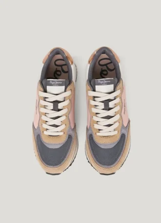Kombinierte Plateau-Sneaker
