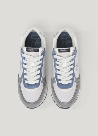 Kombinierte Plateau-Sneaker