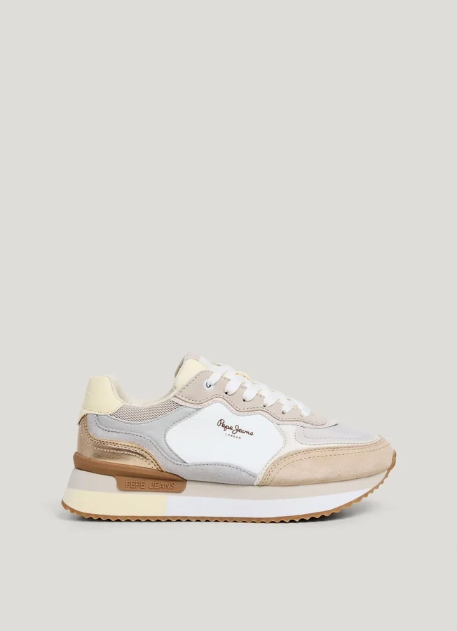 Kombinierte Plateau-Sneaker Kombinierte Plateau-Sneaker
