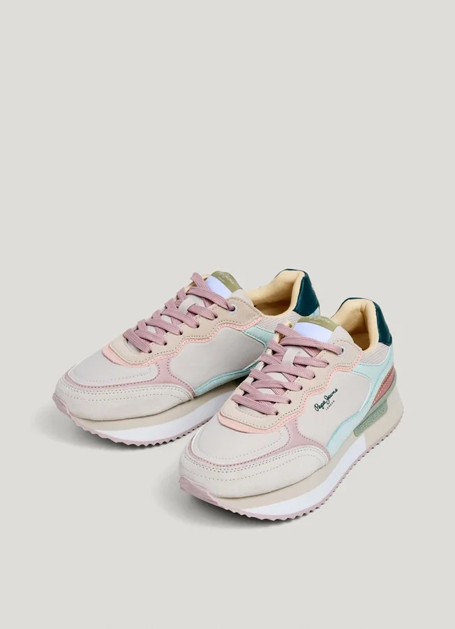 Kombinierte Plateau-Sneaker Kombinierte Plateau-Sneaker