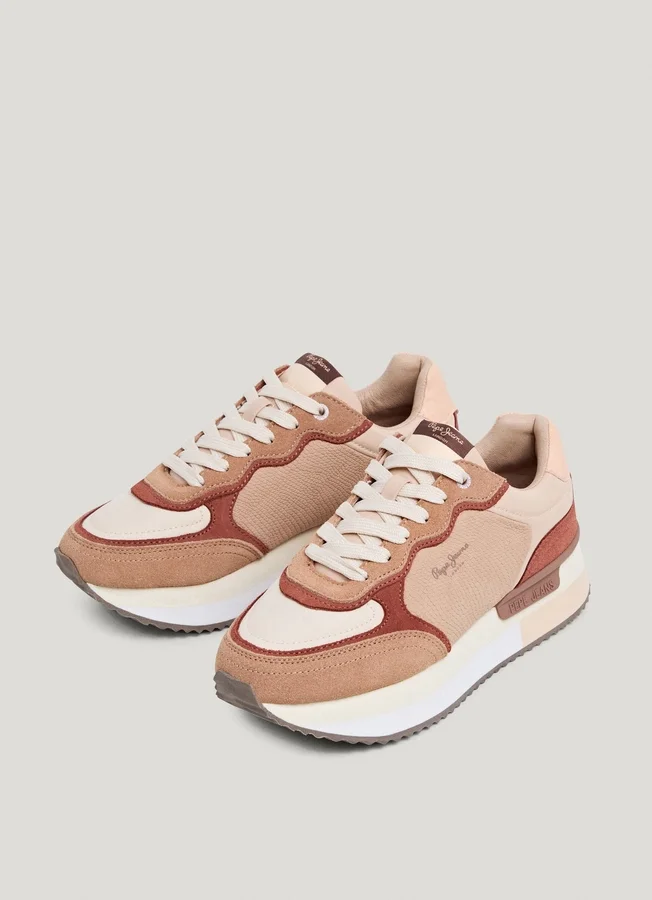 Kombinierte Plateau-Sneaker Kombinierte Plateau-Sneaker