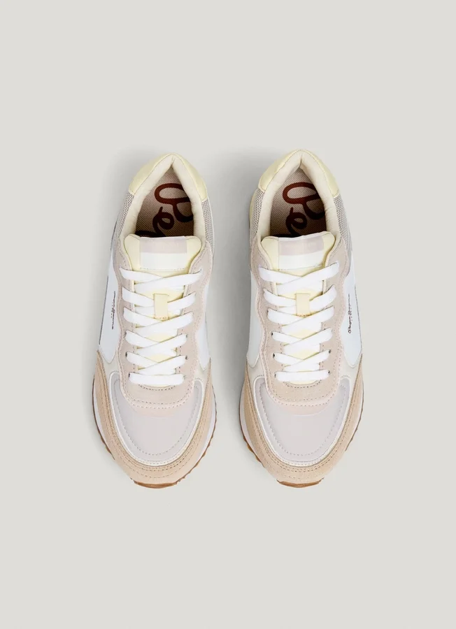 Kombinierte Plateau-Sneaker Kombinierte Plateau-Sneaker