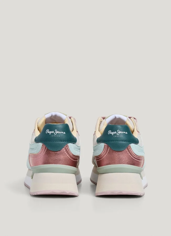 Kombinierte Plateau-Sneaker Kombinierte Plateau-Sneaker