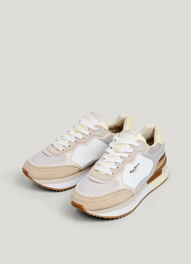 Kombinierte Plateau-Sneaker Kombinierte Plateau-Sneaker