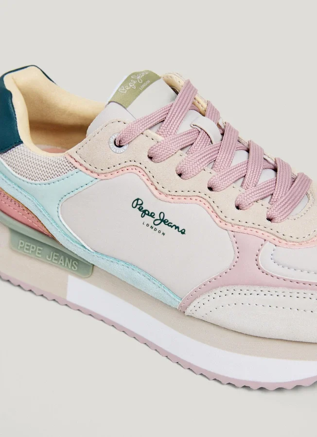 Kombinierte Plateau-Sneaker Kombinierte Plateau-Sneaker