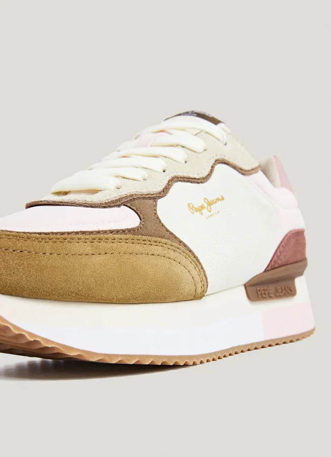 Kombinierte Plateau-Sneaker Kombinierte Plateau-Sneaker