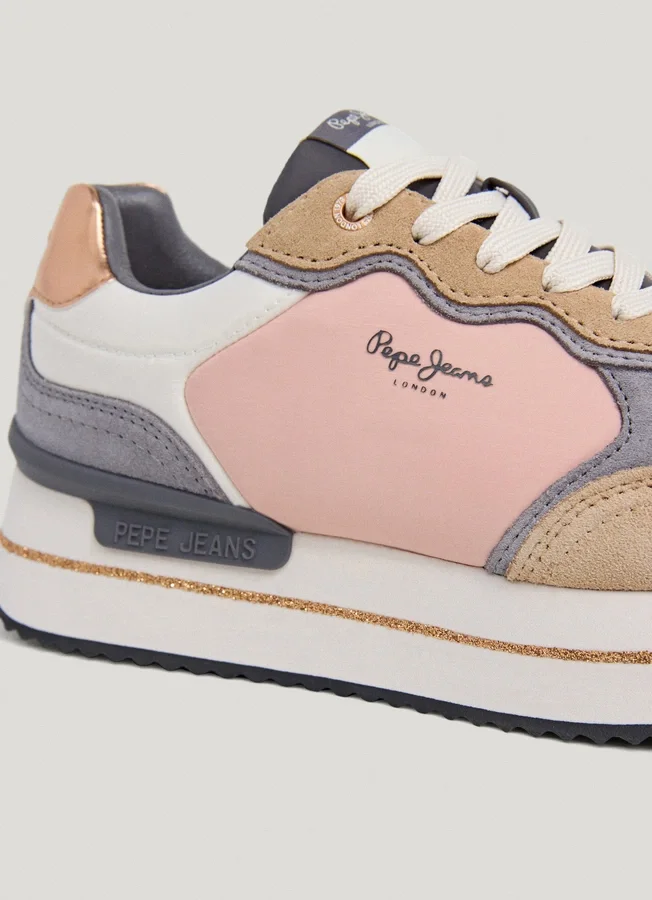 Kombinierte Plateau-Sneaker Kombinierte Plateau-Sneaker