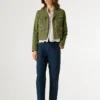 Kurz geschnittene Twill-Jacke Kurz geschnittene Twill-Jacke