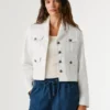 Kurz geschnittene Twill-Jacke Kurz geschnittene Twill-Jacke