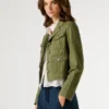 Kurz geschnittene Twill-Jacke Kurz geschnittene Twill-Jacke