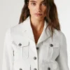 Kurz geschnittene Twill-Jacke Kurz geschnittene Twill-Jacke