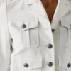 Kurz geschnittene Twill-Jacke Kurz geschnittene Twill-Jacke
