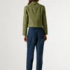 Kurz geschnittene Twill-Jacke Kurz geschnittene Twill-Jacke