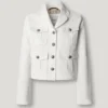 Kurz geschnittene Twill-Jacke Kurz geschnittene Twill-Jacke