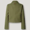 Kurz geschnittene Twill-Jacke Kurz geschnittene Twill-Jacke