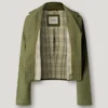 Kurz geschnittene Twill-Jacke Kurz geschnittene Twill-Jacke