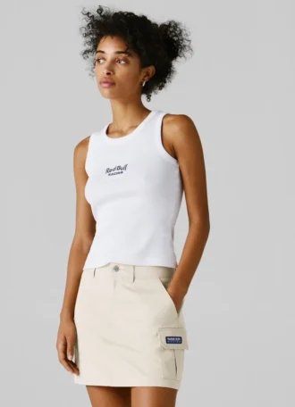 Kurzer Cargo-Rock aus Twill