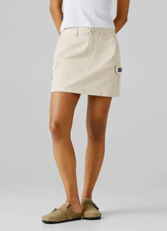 Kurzer Cargo-Rock aus Twill