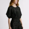 Kurzes Kleid mit Metallic-Details Kurzes Kleid mit Metallic-Details
