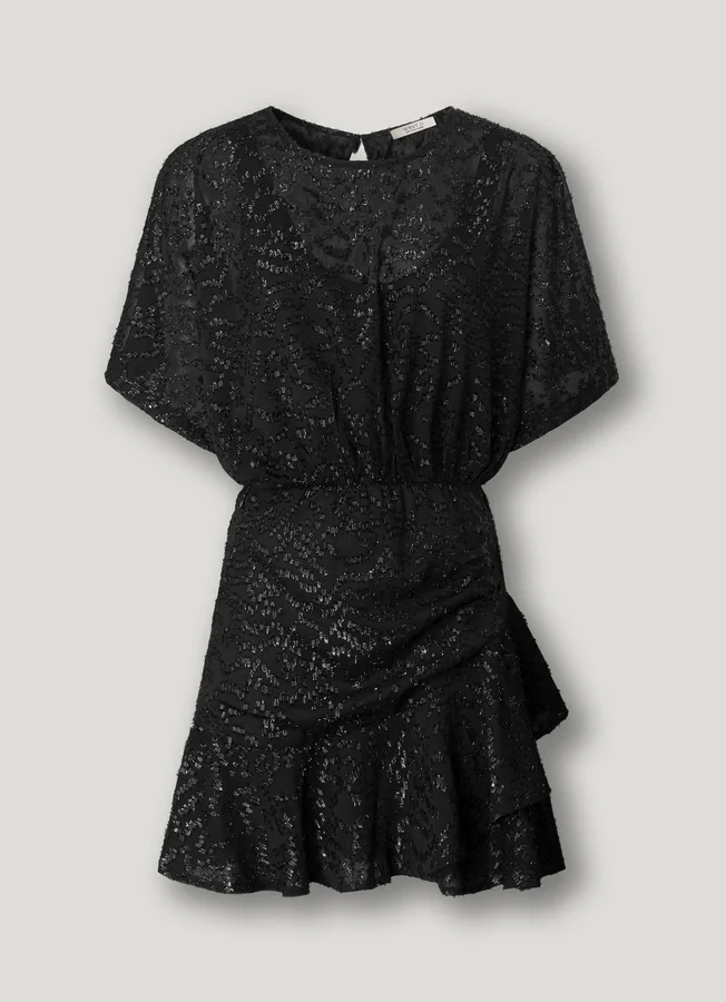 Kurzes Kleid mit Metallic-Details Kurzes Kleid mit Metallic-Details