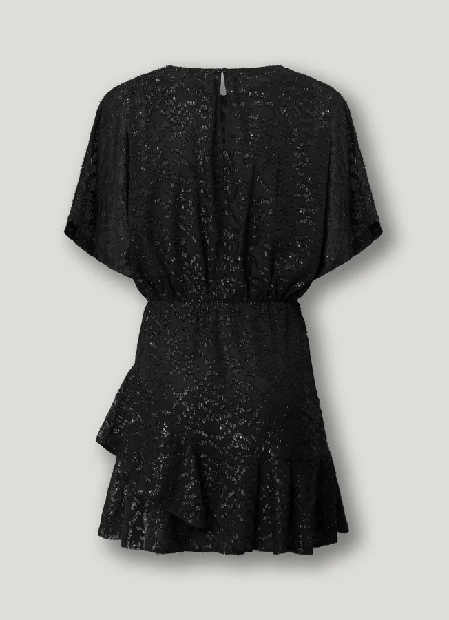 Kurzes Kleid mit Metallic-Details Kurzes Kleid mit Metallic-Details