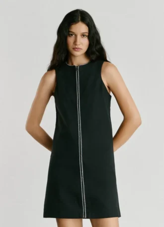 Kurzes Twill-Kleid