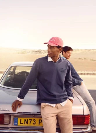 Langarm-Polo mit gesticktem Logo