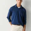 Langarm-Polo mit gesticktem Logo