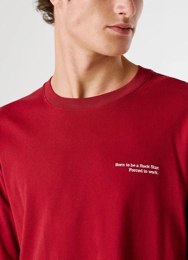 Langarm-T-Shirt in lockerer Passform Langarm-T-Shirt in lockerer Passform