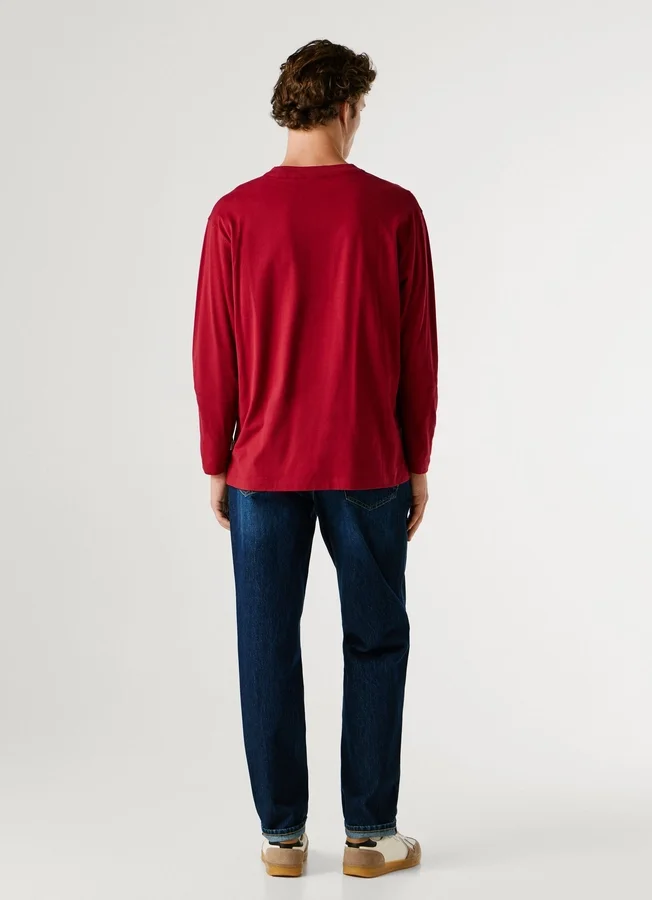 Langarm-T-Shirt in lockerer Passform Langarm-T-Shirt in lockerer Passform