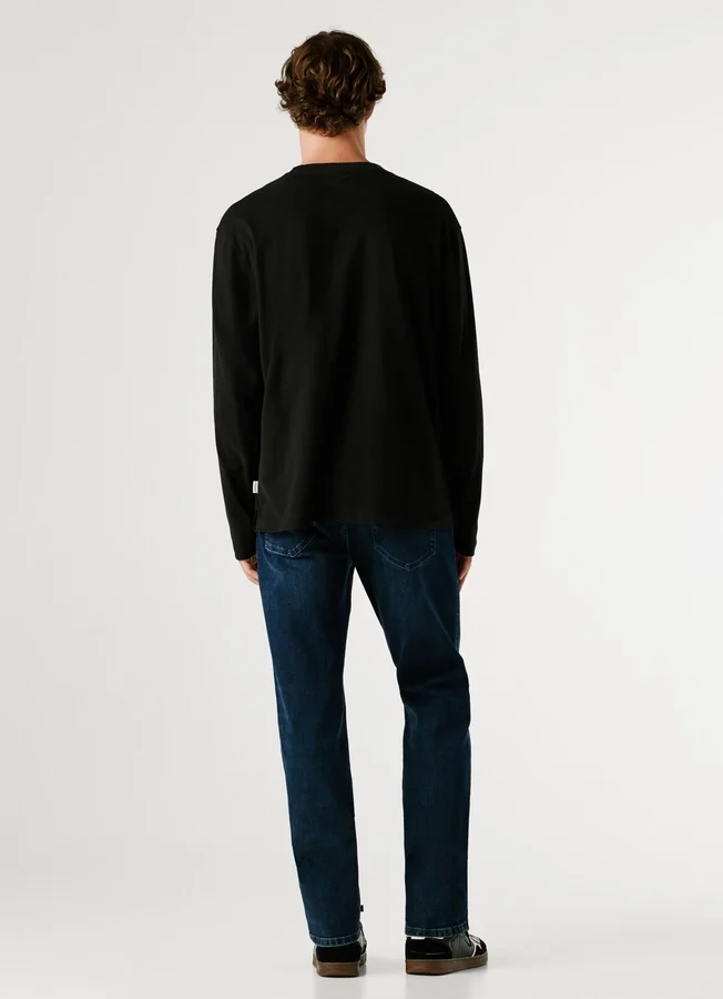 Langarm-T-Shirt in lockerer Passform Langarm-T-Shirt in lockerer Passform
