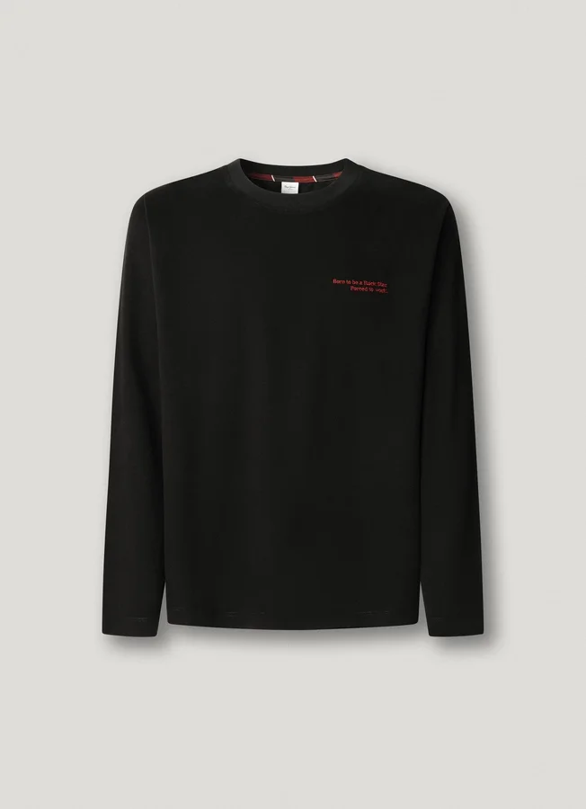 Langarm-T-Shirt in lockerer Passform Langarm-T-Shirt in lockerer Passform