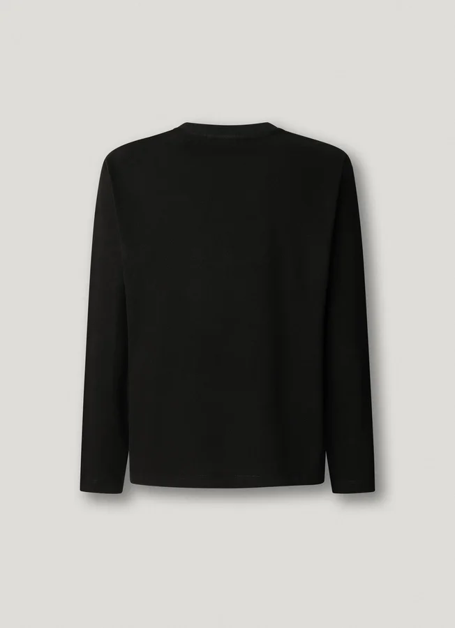 Langarm-T-Shirt in lockerer Passform Langarm-T-Shirt in lockerer Passform