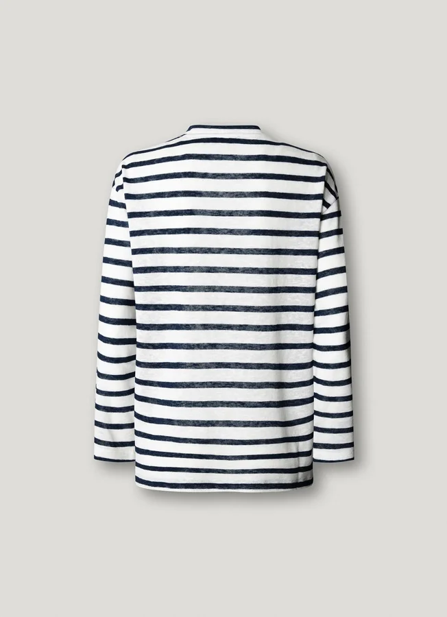 Langärmliges gestreiftes T-Shirt Langärmliges gestreiftes T-Shirt