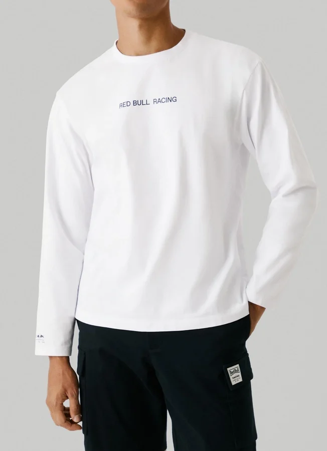 Langärmliges T-Shirt mit Logo-Print Langärmliges T-Shirt mit Logo-Print