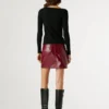 Langärmliges T-Shirt mit Rippstrick Langärmliges T-Shirt mit Rippstrick