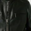 Leder-Bikerjacke