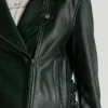 Leder-Bikerjacke