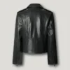 Leder-Bikerjacke