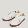 Leder-Sneaker mit Animal-Print-Details – Ball