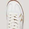 Leder-Sneaker mit Animal-Print-Details – Ball