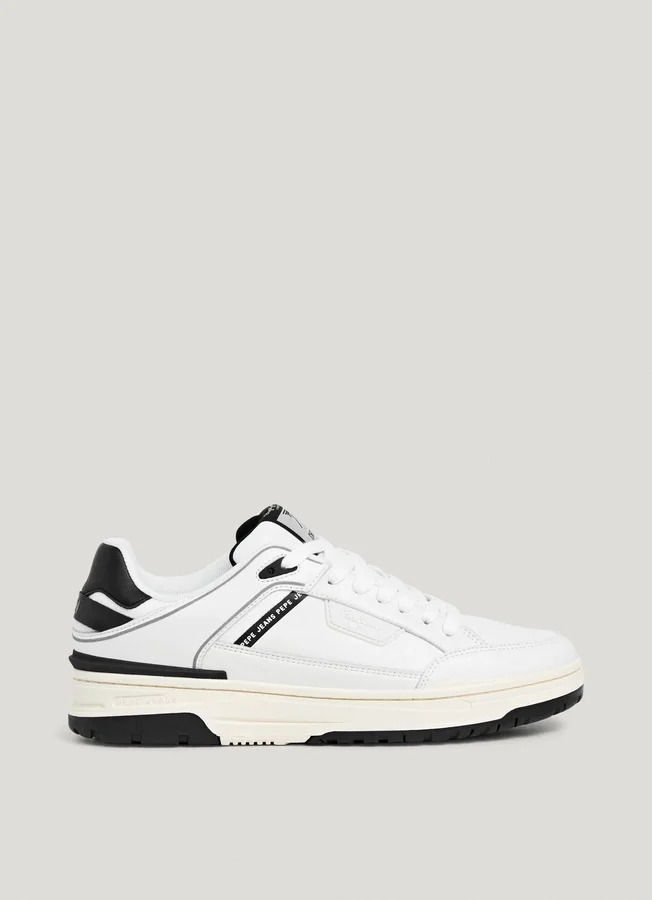 Leder-Sneaker mit Cupsole-Sohle Leder-Sneaker mit Cupsole-Sohle