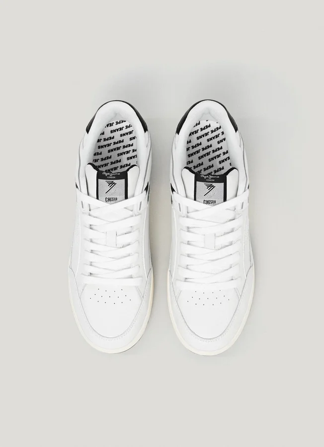 Leder-Sneaker mit Cupsole-Sohle Leder-Sneaker mit Cupsole-Sohle