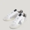 Leder-Sneaker mit Glitzer-Details Leder-Sneaker mit Glitzer-Details