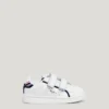 Leder-Sneaker mit Klettverschluss