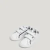 Leder-Sneaker mit Klettverschluss
