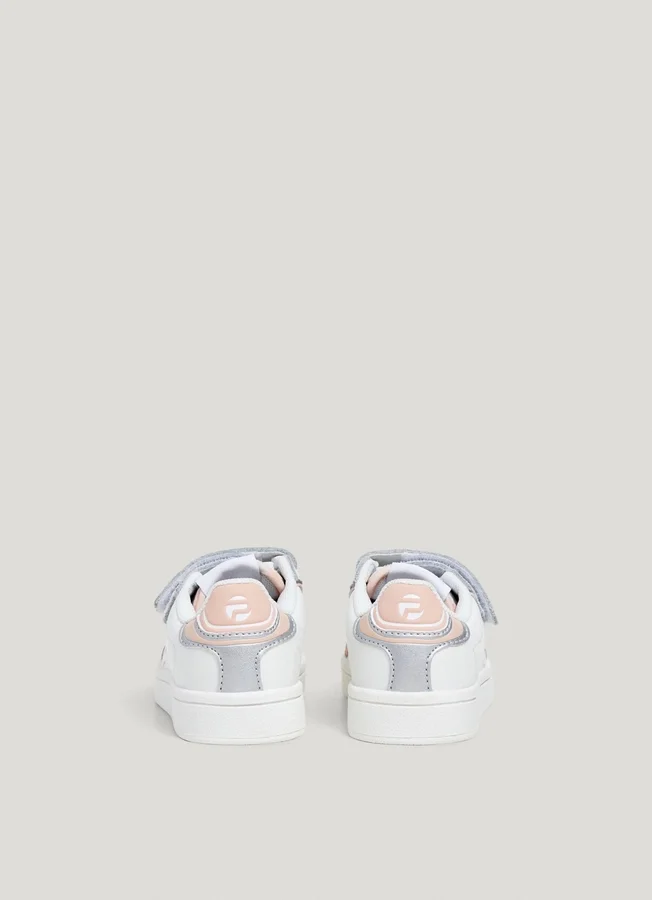 Leder-Sneaker mit Klettverschluss Leder-Sneaker mit Klettverschluss