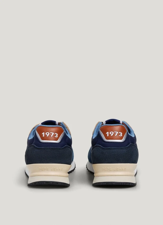 Leder-Sneaker mit Wildlederdetails – London Leder-Sneaker mit Wildlederdetails – London