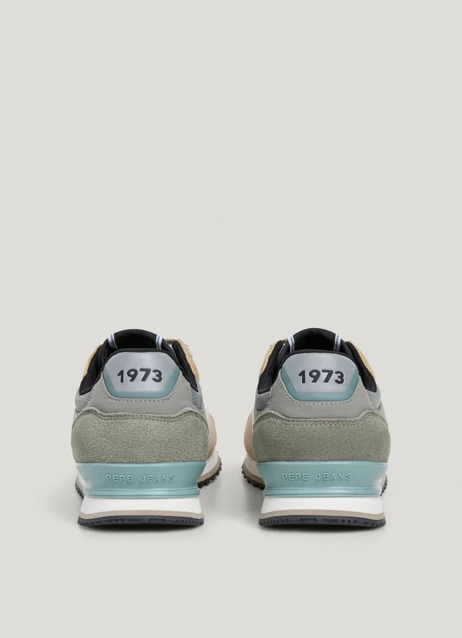 Leder-Sneaker mit Wildlederdetails – London Leder-Sneaker mit Wildlederdetails – London