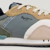 Leder-Sneaker mit Wildlederdetails – London Leder-Sneaker mit Wildlederdetails – London